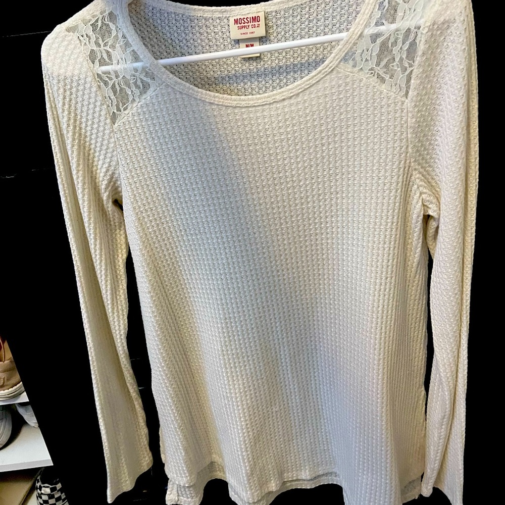 Long Sleeve Cream Top